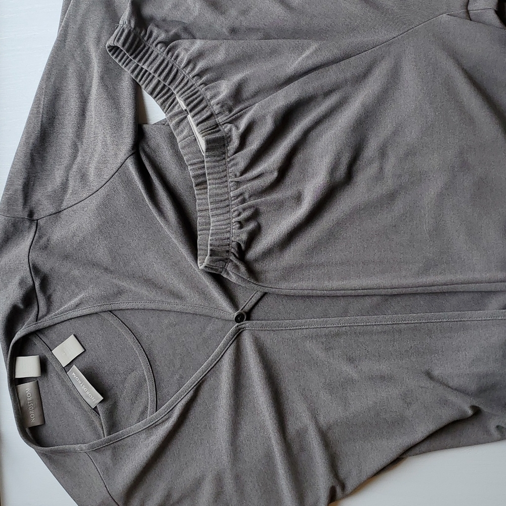 Nordstrom Vintage Gray 3 Piece Lounge Leisure Set Cardigan Tank and Pant S
